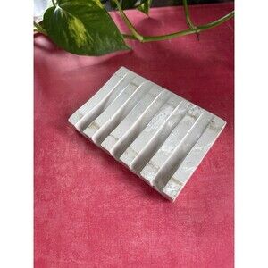 Handmade Soap Dish Cement Soap Holder Bathroom Kitchen Self Draining